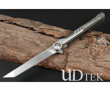 Quick Opening Folding Knife with Shadow Titanium Handle (D2)UD2105502 